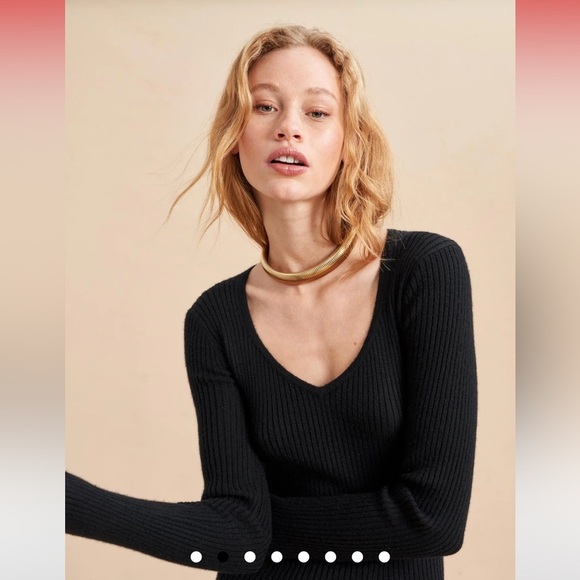 La Ligne Sutton Sweater Dress in black‎ in size XS - Picture 4 of 7